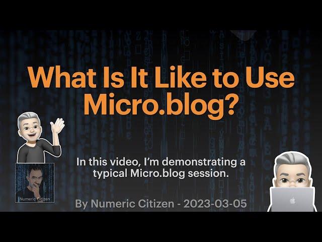 What is it like to use Micro blog?