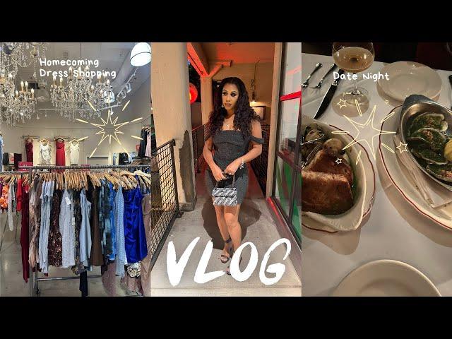 VLOG| Romantic Dinner Prep|Testing One Size Foundation|Homecoming Dress Shopping