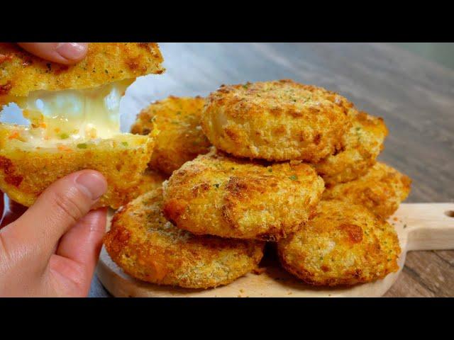 Super crispy! If you have onions and potatoes at home, try this! So delicious!