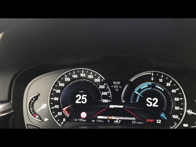 Bmw 530e full acceleration