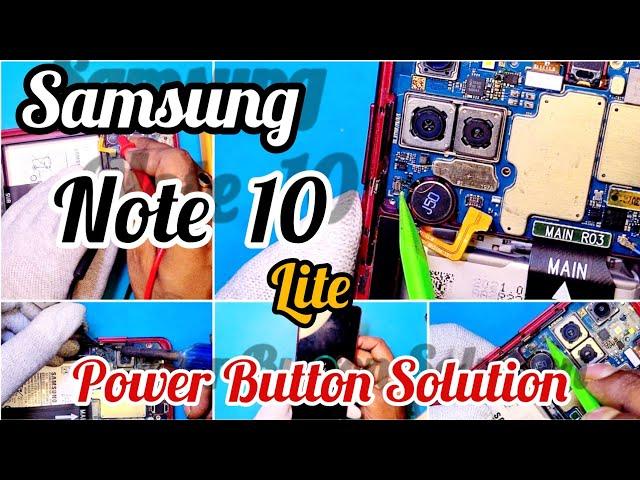 Samsung Note 10 Lite power button problem  solution #mobileengineer #samsung