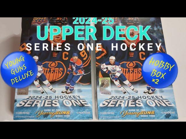  BREAKING 2 MORE HOBBY BOXES OF 2024-25 UPPER DECK SERIES ONE HOCKEY #upperdeckhockey #hockeycards