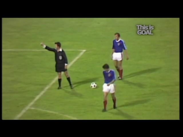 Goal! Dragan Dzajic. UEFA Euro 1976. 3/4 Place. Play-off. Netherlands - Yugoslavia