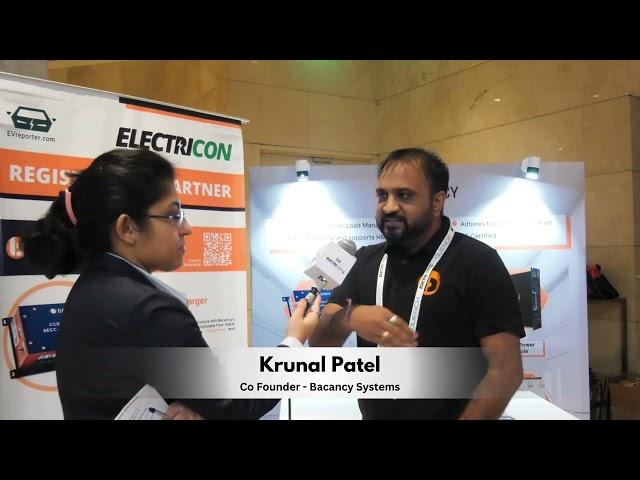 Krunal Patel - Co-founder, Bacancy Systems at EVreporter Electricon 2024