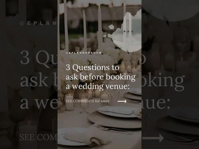 Questions to ask before booking your WEDDING VENUE | Planning a wedding in Ghana - Tips