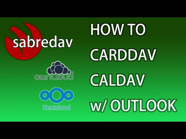 Does Outlook support CardDAV/CalDAV sync add-in client software? (for NEXTCLOUD/SYNOLOGY server)