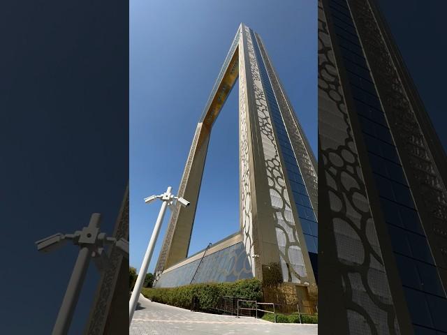 Our Ching ching is enjoying her mid sem break in The Dubai Frame #dubai #dubaiframe