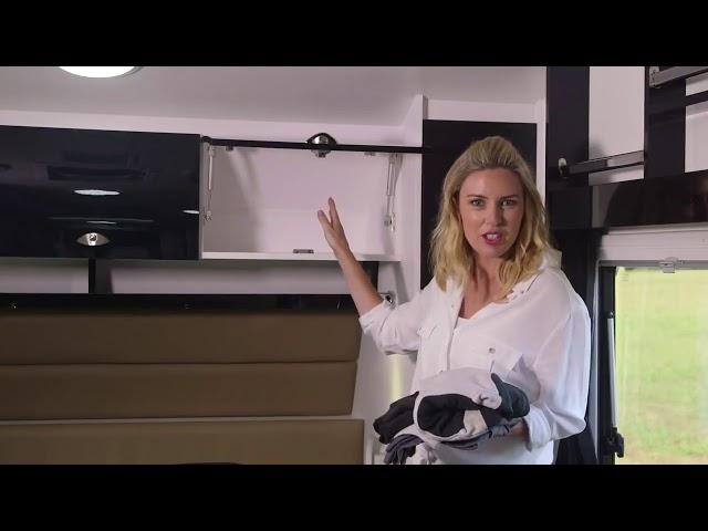 Angie shows off Nova Caravans the Terra Sportz -  Sydney RV Group