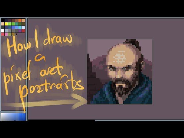 How I draw pixel art portraits