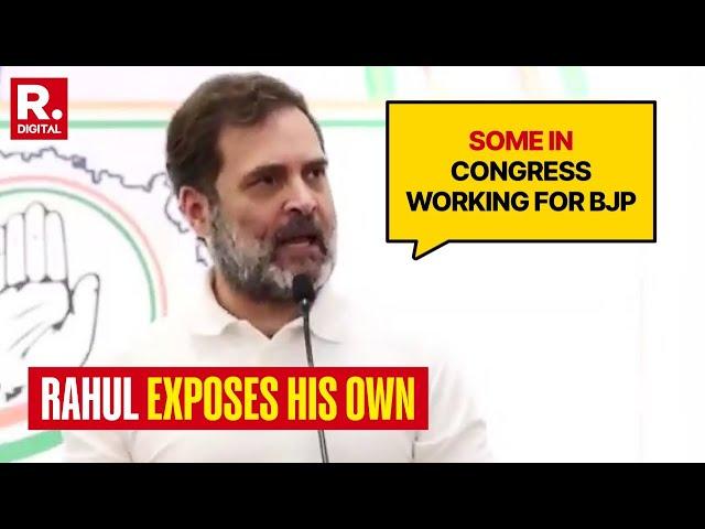 Rahul Gandhi Says 'Some In Congress Working For BJP', Faces Backlash