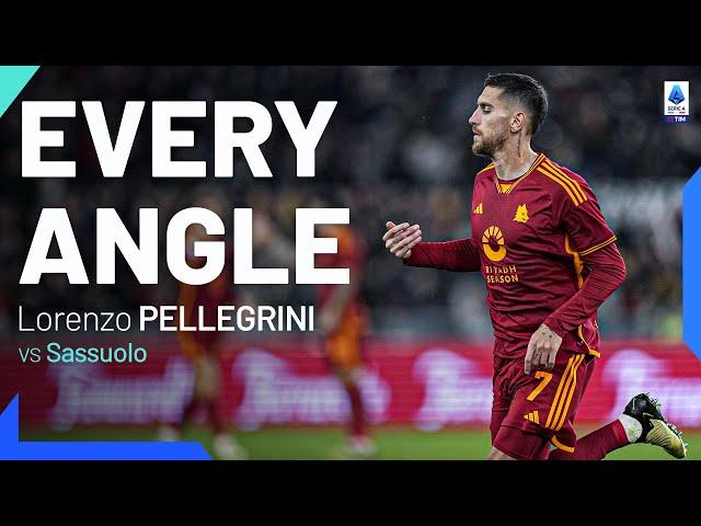 Pellegrini with an absolute beauty | Every Angle | Roma-Sassuolo | Serie A 2023/24