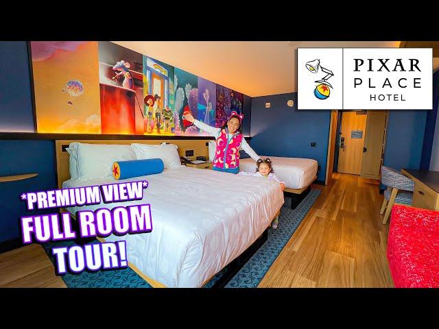  2024 Pixar Place Hotel PREMIUM VIEW! | FULL ROOM TOUR