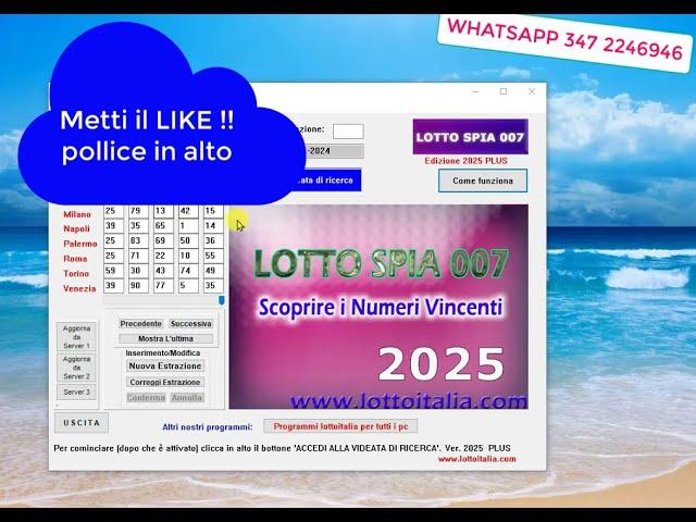 NUOVO LOTTO_SPIA 2025... DA VEDERE SUBITO !!.. ADESSO SI VOLA !!!