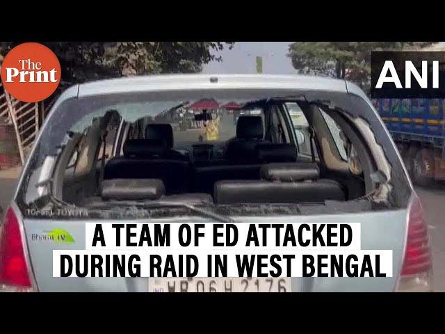 A team of Enforcement Directorate is attacked during a raid in Sandeshkhali village, West Bengal