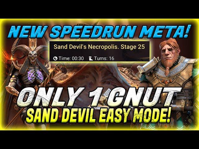 THATS HOW U SPEEDRUN SAND DEVIL AFTER THE NERF! ONLY 1 GNUT! TEST SERVER! RAID SHADOW LEGENDS