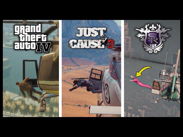 Jumping Out Of a MOVING HELICOPTER in 10 OPEN-WORLD Games (2002-2022)