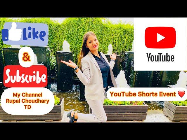 YouTube Shorts Event ️️/ RupalChoudharyTD/ #vlog #celebratewithshorts #rupal #td ️️