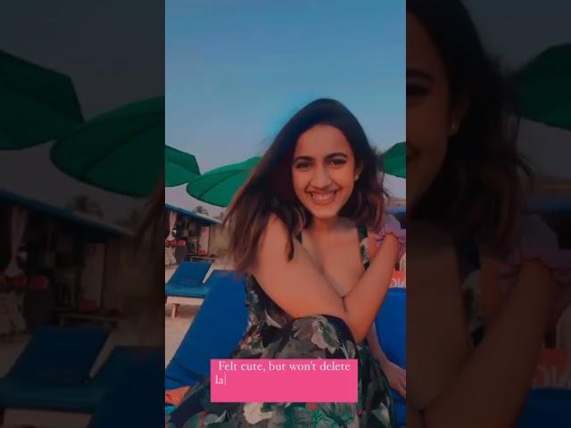 Niharika Konidela Feeling Cute and Enjoying Herself in Beach Latest Video