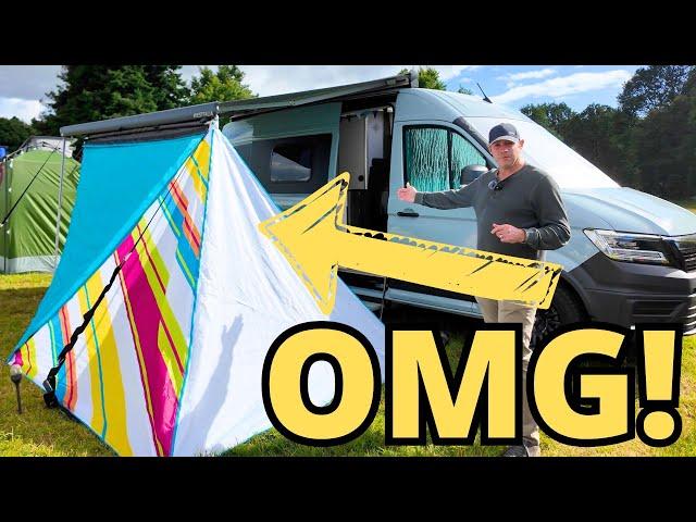 Camping Just Got a Whole Lot Cooler with BENT Campervan Awning Triangle Tarps - See Why!