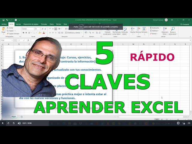 ️5 claves para aprender Excel RAPIDAMENTE