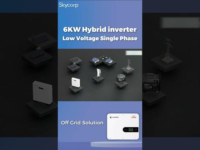 6KW Hybrid inverter Off Grid Solution