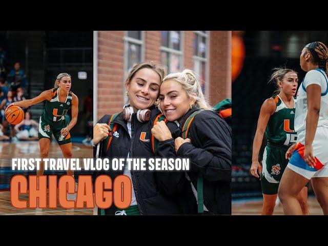 D1 BASKETBALL TRAVEL VLOG WITH THE UNIVERSITY OF MIAMI WBB TEAM *first road trip of the season*