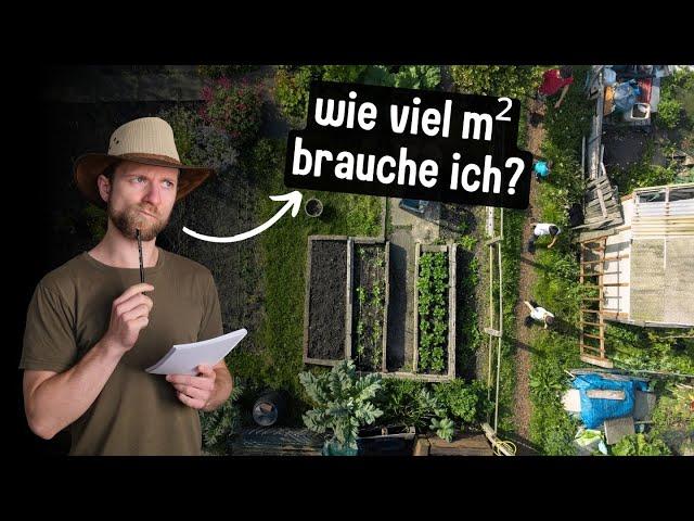 So viel FLÄCHE brauchst du für eine SELBSTVERSORGUNG (mit Tieren und ohne)