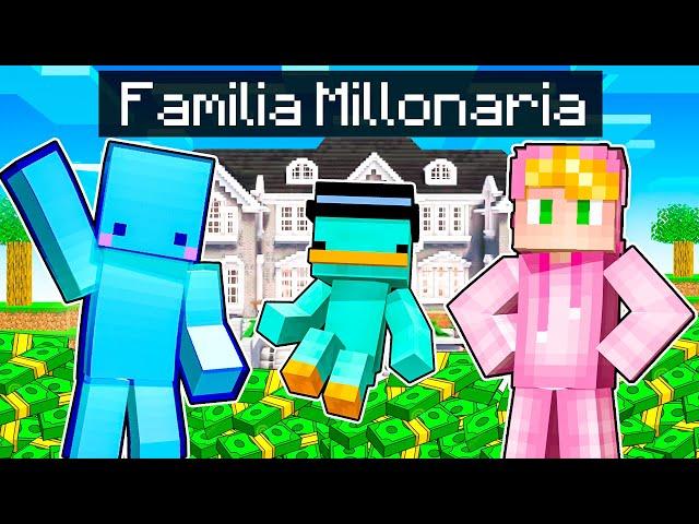 Adoptado por Familia de Millonarios en Minecraft!