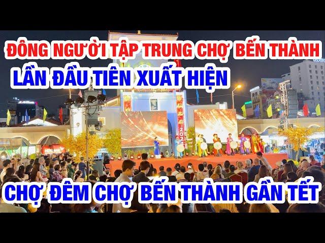 ĐÔNG NGHẸT TRƯỚC CHỢ ĐÊM BẾN THÀNH LẦN ĐẦU DU KHÁCH THẤY CẢNH NÀY