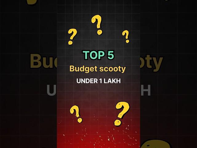 TOP 5 budget scooty under 1 lakh in 2024  #scooty