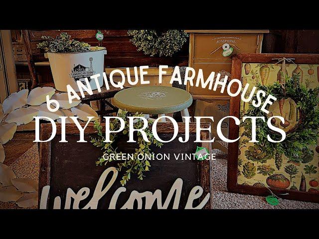 6 ANTIQUE FARMHOUSE DIY UPCYLING PROJECTS FOR RESALE