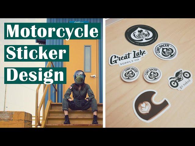 Sticker Mule Review - My Motorcycle & Coffee Inspired Graphic Designs | Meghan Stark