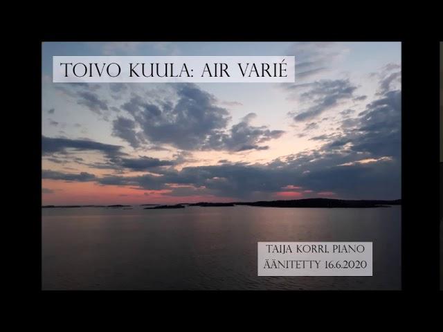 Toivo Kuula: Air varié (Taija Korri, piano)