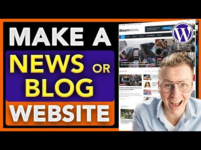  Create a Professional Blog or News Website – Step-by-Step WordPress Tutorial!