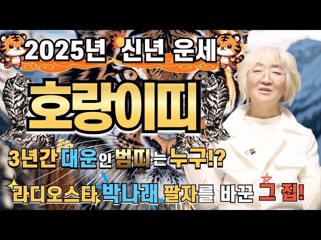 2025년 신년운세 호랑이띠 _ 사람 조심 돈 조심!? 주머니에서 돈이 나가면 안 돌아온다!!!???