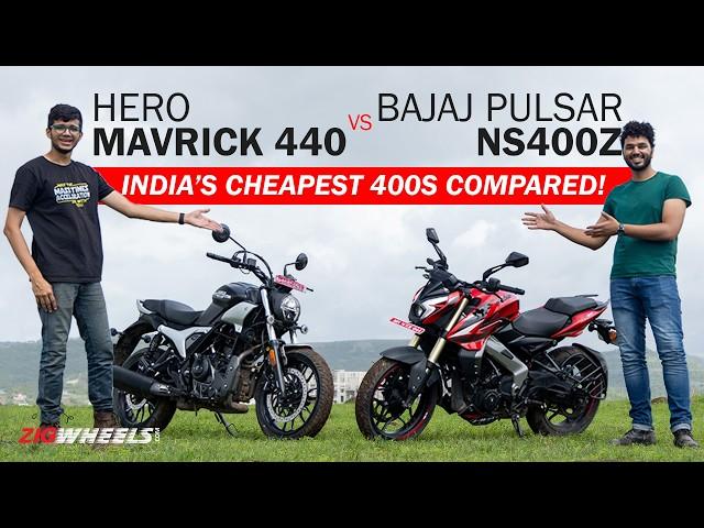 Hero Mavrick 440 vs Bajaj Pulsar NS400Z | India’s Most Affordable 400cc Bikes