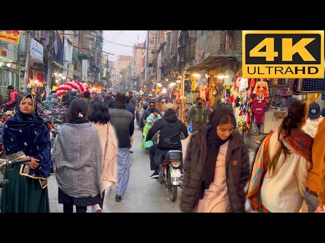 The Unseen Areas Of Lahore, Pakistan || The Stunning 4K Walking Tour Of Fiaz Road Anarkali [FullHDR]