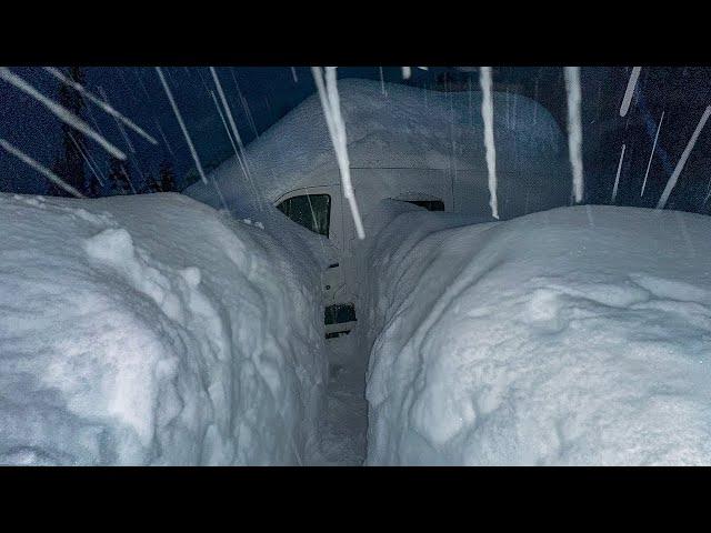 Surviving a SNOW HURRICANE in a Van! | Record-Breaking Blizzard Camping Through a Polar Vortex