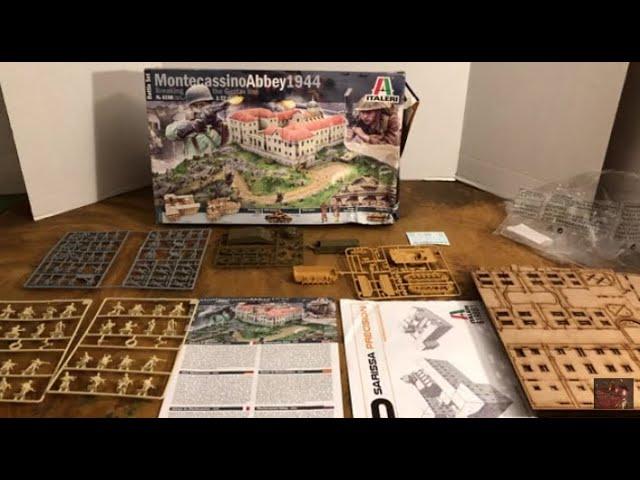 🪖 WW2 1/72 model Montecassino Abbey 1944 Italeri battle set building , tank and soldiers review