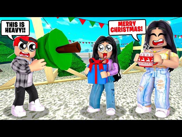 CHRISTMAS MORNING ROUTINE! - Bloxburg Family Roleplay