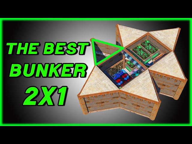 "THE BEST" BUNKER SOLO BASE DESIGN 2x1 / RUST