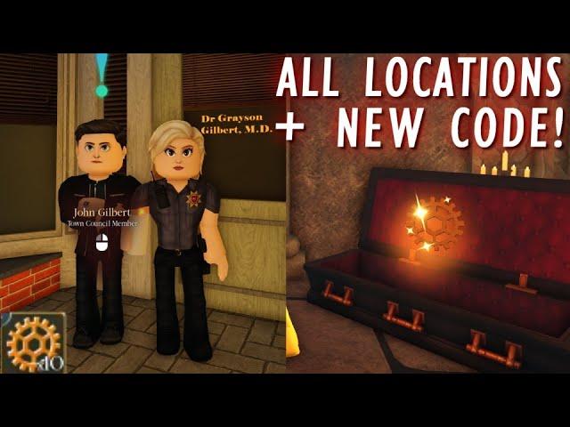 QUEST! ALL MACHINE PARTS LOCATIONS! + NEW CODE | The Vampire Legacies 2 | ROBLOX