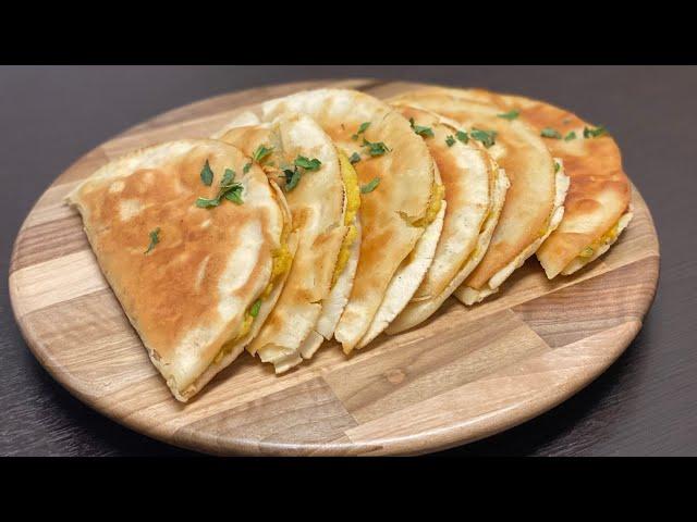 Cripsy Potato quesadilla |ساندویچ ترد و فوری با سیب زمینی فوق العاده خوشمزه