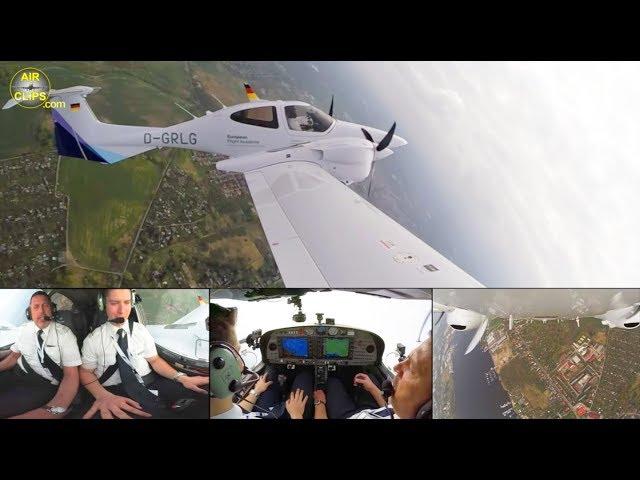 Lufthansa Aviation Training (EFA) Diamond DA42 ULTIMATE COCKPIT MOVIE [AirClips full flight series]
