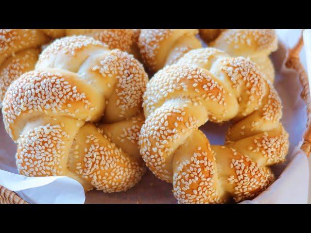 Sesame Bread Rings 芝麻面包圈，香喷喷～