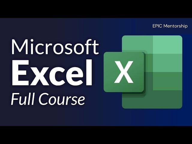 Microsoft Excel Tutorial for Beginners 2023: Full Course