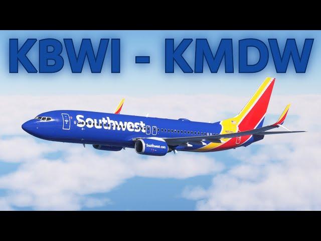 MSFS VATSIM LIVE | PMDG 738 | Southwest Virtual Airlines | Midway Mayhem | KBWI to KMDW