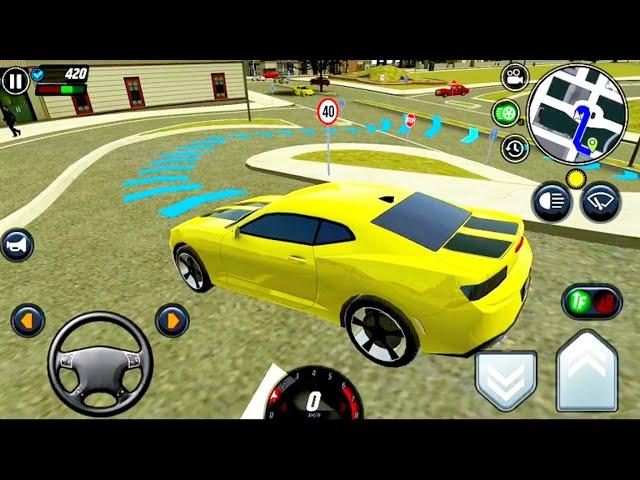 simulateur d'école de conduite automobile - voiture de course - jeux Android / iOS