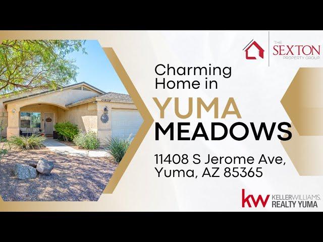 Check out this charming 3 bed/2 bath Pool home in Yuma Meadows!