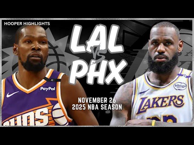 Los Angeles Lakers vs Phoenix Suns Full Game Highlights | Nov 26 | 2025 NBA Season